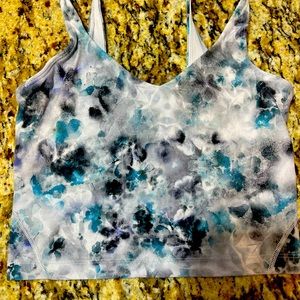 Tie-dye, teal and gray with some black align Lululemon tank. Size 2